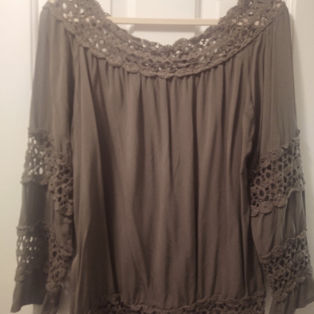 Venus Olive Green Blouse